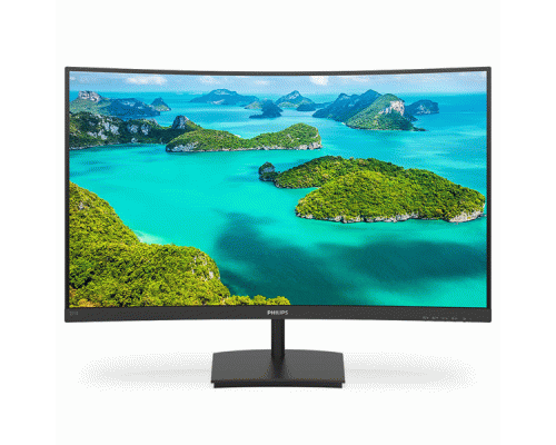 Монитор 27 Philips 271E1SCA изогнутый 1920x1080 75Гц VA W-LED 16:9 4ms(GtG) VGA HDMI 50M:1 3000:1 178/178 250cd Tilt Speakers Black