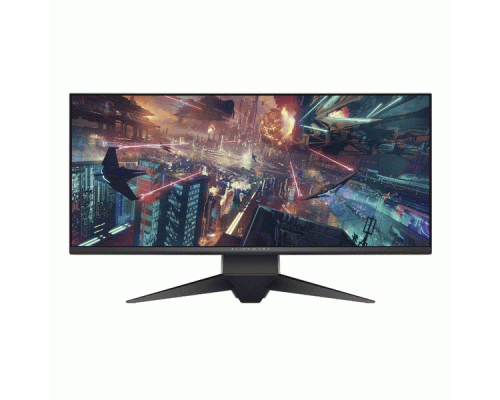 Монитор Dell 34    AW3420DW  Curved LCD BK/BK (Fast IPS Nano Color; 21:9; 350cd/m2; 1000:1; Fast Gray-to-Gray; Nvidia G-SYNC; 3440x1140x120Hz; 178/178; HDMI; DP; USB; HAS)