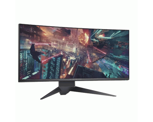 Монитор Dell 34    AW3420DW  Curved LCD BK/BK (Fast IPS Nano Color; 21:9; 350cd/m2; 1000:1; Fast Gray-to-Gray; Nvidia G-SYNC; 3440x1140x120Hz; 178/178; HDMI; DP; USB; HAS)