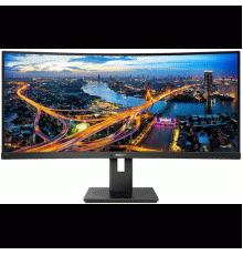 Монитор 34 Philips 342B1C изогнутый*1500 2560x1080 75Гц VA W-LED 21:9 4ms(GtG) 1*HDMI2.0 1*HDMI1.4 DP1.2 1*USB-B 4*USB3.2(BC 1.2) 50M:1 3000:1 178/178 NTSC 81 % sRGB 96 % Adobe RGB 81 % 300cd Tilt HAS Swivel                                           