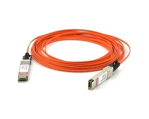 Кабель AOC QSFP+/QSFP+ 40GE 10M QSFP-H40G-AOC10M HUAWEI Кабель стекирования Huawei QSFP-H40G-AOC10M 40GE, длина: 10 метров (Два QSFP+ трансивера, Оптический активный кабель для использования внутри помещений, Active Optic Cable /AOC, 850нм/) 02310