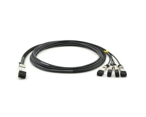 Кабель DAC QSFP+/4SFP+ 40GE 1M QSFP-4SFP10G-CU1M HUAWEI Кабель стекирования Huawei QSFP-4SFP10G-CU1M 40GE - 4x10GE, кабельная сборка 1xQSFP+ на 4x SFP+, длина: 1 метр (1xQSFP+ коннектор, 4x SFP+ коннектора, QSFP+38M, CC8P0.4B(S), 4*SFP+20M, High sp