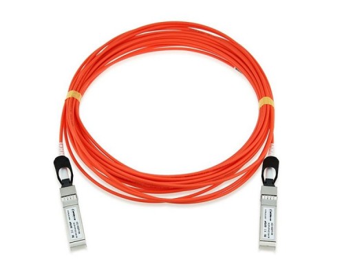 Кабель AOC SFP+/SFP+ 10GE 10M SFP-10G-AOC10M HUAWEI Кабель стекирования Huawei SFP-10G-AOC10M GE/10GE, длина: 10 метроа (Два SFP+ трансивера, Оптический активный кабель для использования внутри помещений, Active Optic Cable /AOC, 850нм/) 02310QWH