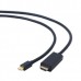 Кабель mDP-HDMI Cablexpert CC-mDP-HDMI-6, 20M/19M, 1.8м, черный, позол.разъемы, пакет
