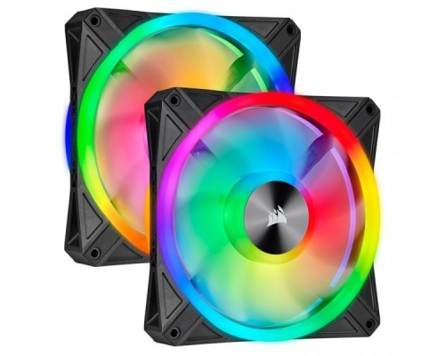 Вентилятор iCUE QL140 RGB [CO-9050100-WW] 140mm PWM Dual Fan Kit with Lighting Node CORE