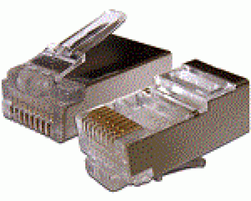 Коннектор RJ45 STP 8P8C, универсальный, cat.6, 100 шт.