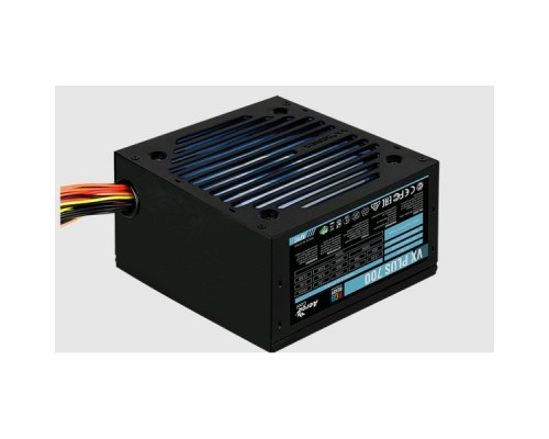 Блок питания Aerocool 700W Retail VX PLUS 700 RGB, ATX v2.3, RGB-подсветка, A.PFC, fan 120mm, 2x PCI-E [6+2-Pin], 6x SATA, 3x MOLEX, 1x FDD