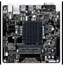 Материнская плата Gigabyte GA-J1800N-D2H V1.3 // J1800 (2.41 GHz), 2xDDR3-1600 SO-DIMM, D-SUB+HDMI, 1xPCI-Ex1, 1xMiniPCI-Ex1, 2xSATA3, 8 Ch Audio, GLan, (4+2)xUSB2.0, (1+0)xUSB3.0, 2xPS/2, Mini-ITX RTL                                                 