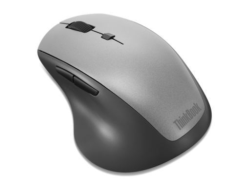 Беспроводная мышь Lenovo ThinkBook 600 Wireless Media Mouse (2400/1600/1000 DPI- Red optical sensor, 2.4GHz nano USB receiver, 1x AA battery - For Right-Handed)