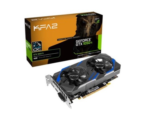 Видеокарта PCIE16 GTX1050TI 4GB GDDR5 GTX 1050TI 1-CLICK OC 4G KFA2