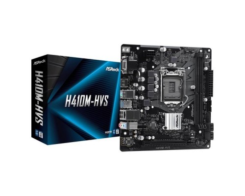 Материнская плата H410 S1200 MATX H410M-HVS ASROCK