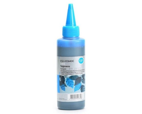 Чернила CYAN 100ML D1663/D2563 CS-I-CC643C CACTUS