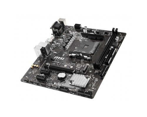 Материнская плата MSI B450M PRO-M2 MAX AM4, AMD B450, 2xDDR4, PCI-Ex16, 2xPCI-Ex1, DVI, D-Sub, HDMI, SATAIII+RAID, M.2, GBLan, USB 3.1, mATX, Retail