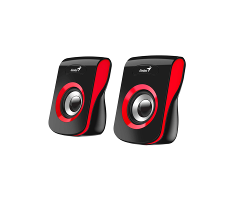 Колонки Genius SP-Q180, 2.0, 2 x 3W RMS, USB-power, Red