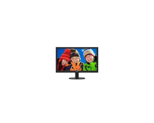 Монитор жидкокристаллический PHILIPS Монитор LCD 23.6'' [16:9] 1920х1080(FHD) MVA, nonGLARE, 250cd/m2, H178°/V178°, 3000:1, 10M:1, 16.7M, 25ms, VGA, DVI, Tilt, 3Y, Black