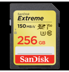 Флеш-накопитель Sandisk Карта памяти Sandisk Extreme SDXC Card 256GB 150MB/s V30 UHS-I U3                                                                                                                                                                 