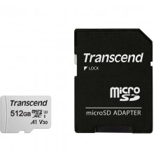 Флеш-накопитель Transcend Карта памяти Transcend 512GB UHS-I U3, A1, V30 microSD with Adapter                                                                                                                                                             