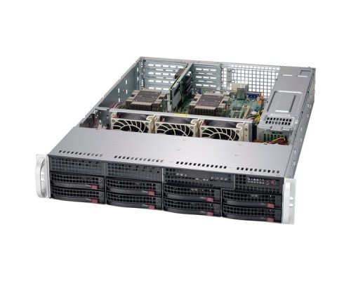 Корпус компьютерный SuperMicro Black 2U SC825TQC SAS3 WIO Chassis w/ Red. 1000W PWS