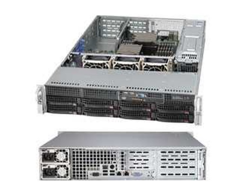 Корпус компьютерный SuperMicro Black 2U SC825TQC SAS3 WIO Chassis w/ Red. 1000W PWS