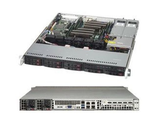 Корпус компьютерный Supermicro Black 1U SC113MFAC2 chassis w/ Redundant 800W (platinum)