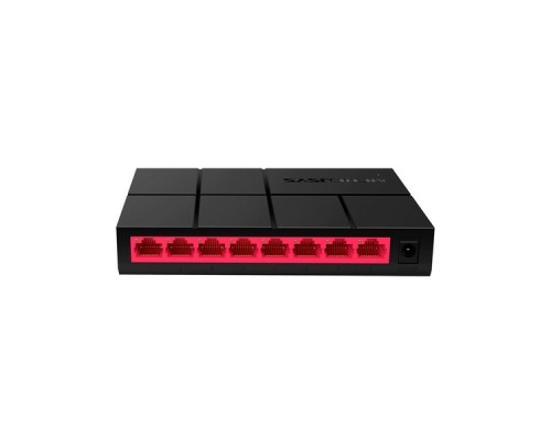 Коммутатор/ Unmanaged Gigabit switch  8 ports LAN RJ-45 10/100/1000 Mbps, plastic case