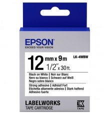 Термотрансферная лента Epson Tape LK-4WBW Strng adh Blk/Wht 12/9                                                                                                                                                                                          