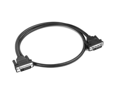 Кабель Greenconnect  DVI-D 1.0m, черный, OD 8.5mm, 28/28 AWG, DVI/DVI, 25M/25M, GCR-DM2DMC-1.0m, двойной экран