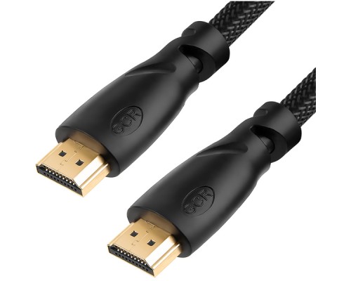 Кабель Greenconnect  3.0m HDMI версия 2.0, HDR 4:2:2, Ultra HD, 4K 60 fps 60Hz/5K*30Hz, 3D, AUDIO, 18.0 Гбит/с, 28/28 AWG, OD7.3mm, тройной экран, черный нейлон, GCR-HM811-3.0m