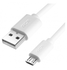 Кабель Greenconnect  1.0m USB 2.0, AM/microB 5pin, белый, 28/28 AWG, экран, армированный, морозостойкий                                                                                                                                                   