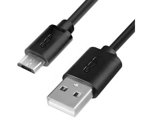 Кабель Greenconnect  0.15m USB 2.0, AM/microB 5pin, черный, 28/28 AWG, экран, армированный, морозостойкий, GCR-UA8MCB6-BB2S-0.15m