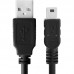 Кабель Greenconnect  1.8m USB 2.0, AM/mini 5P, черный, 28/28 AWG, экран, армированный, морозостойкий