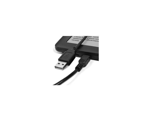 Кабель Greenconnect  1.8m USB 2.0, AM/mini 5P, черный, 28/28 AWG, экран, армированный, морозостойкий