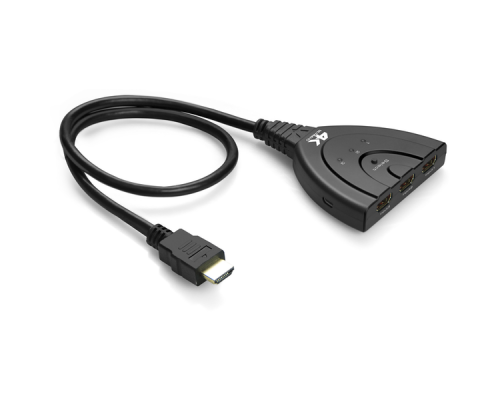 Конвертер Greenconnect  HDMI 3 к 1 + USB port серия Greenline