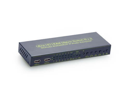 Конвертер Greenconnect  HDMI 1.4, Matrix +ARC+PIP, 6 к 2 серия Greenline GL-v602