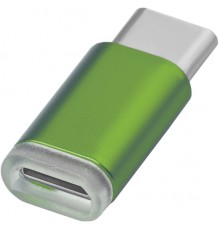 Переходник Greenconnect  USB Type C на micro USB 2.0, M/F, Greenconnect, зелёный, GCR-UC3U2MF-Green                                                                                                                                                       