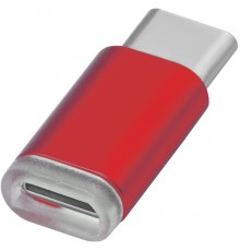 Переходник Greenconnect  USB Type C на micro USB 2.0, M/F, Greenconnect, красный, GCR-UC3U2MF-Red                                                                                                                                                         
