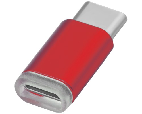 Переходник Greenconnect  USB Type C на micro USB 2.0, M/F, Greenconnect, красный, GCR-UC3U2MF-Red