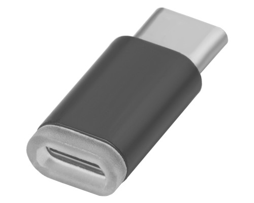 Переходник Greenconnect  USB Type C на micro USB 2.0, M/F, Greenconnect, черный, GCR-UC3U2MF-BK