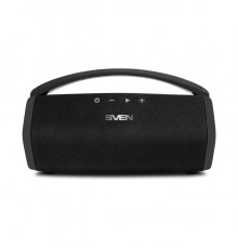 АС SVEN PS-320, черный, акустическая система 2.0, мощность 2x7.5 Вт (RMS), Waterproof (IPx7), Bluetooth, встроенный аккумулятор                                                                                                                           