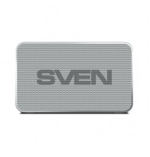 Акустическая система SVEN PS-85, серебро,  (1.0, мощность 5 Вт (RMS), Bluetooth, FM-тюнер, USB, microSD, встроенный аккумулятор)                                                                                                                          