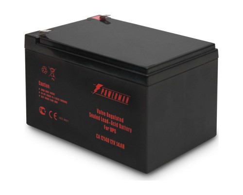 Аккумулятор сменный Battery POWERMAN Battery CA12140, voltage 12V, capacity 14Ah, max. discharge current 210A, max. Current of charge 4.2A, lead-acid type AGM, type of terminals F2, 151mm x 98mm x 94mm, 4.2 kg.