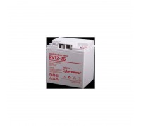 Аккумулятор сменный Battery CyberPower Professional series RV 12-26, voltage 12V, capacity (discharge 20 h) 30.4Ah, capacity (discharge 10 h) 30Ah, max. discharge current (5 sec) 600A, max. charge current 9A, lead-acid type AGM, terminals under bolt 