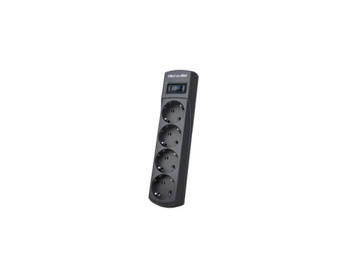 Сетевой фильтр Surge protector Pilot m Max 4 euro outlets, 15А/3.3кВа, 7m, grafit