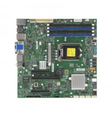 Материнская плата MB Supermicro X11SCZ-F-O, 1xLGA 1151, E-2100/2200, Core i9/i7/i5/i3, C246, 4xDDR4 Up to 128GB Unbuffered ECC/non-ECC UDIMM, 1 PCI-E 3.0 x16, 2 PCI-E 3.0 x4 (in x8 slot), 1 M.2 M-Key SATA/PCI-E 3.0 x4, 2280/22110, 1 VGA D-Sub Connect