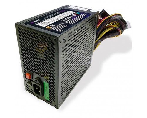 Блок питания PSU HIPER HPB-600RGB (ATX 2.31, 600W, ActivePFC, RGB 140mm fan, Black) 85+, BOX