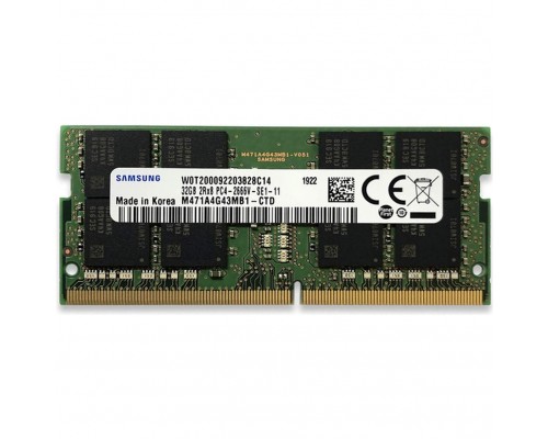 Оперативная память Samsung DDR4 32GB UNB SODIMM 2666, 1.2V