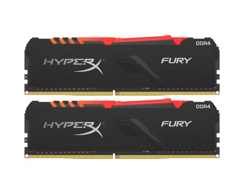 Оперативная память Kingston 16GB 3600MHz DDR4 CL17 DIMM (Kit of 2) 1Rx8 HyperX FURY RGB