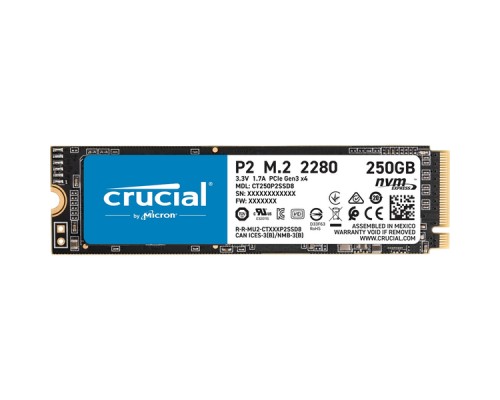 Жесткий диск SSD  M.2 2280 250GB P2 CT250P2SSD8 CRUCIAL