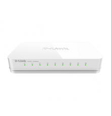 D-Link DGS-1008A/D2A, L2 Unmanaged Switch with 8 10/100/1000Base-T ports.8K Mac address,Auto-sensing, 802.3x Flow Control, Stand-alone, Auto MDI/MDI-X for each port, Plastic case.Manual + External P                                                    