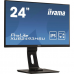 Монитор жидкокристаллический Iiyama Монитор LCD 24'' [16:9] 1920х1080(FHD) IPS, nonGLARE, 250cd/m2, H178°/V178°, 1000:1, 80M:1, 16,7 миллионов цветов, 4ms, VGA, HDMI, DP, USB-Hub, Height adj, Pivot, Tilt, Swivel, Speakers, Audio out, 3Y, Black